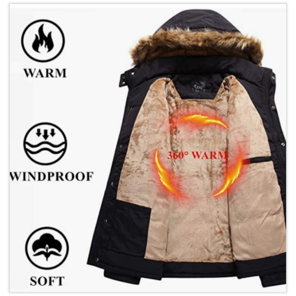 New - Yozai 9 Pocket Winter Jacket - Picture 9 of 15